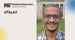 Left: Residential Education logo, text that says xTalk; Right: Headshot of Mohamed Abdelhafez