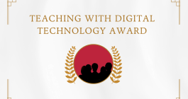 Showing certificate for Teaching with Digital Technology Awards