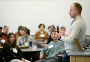 instructor speaking to a class