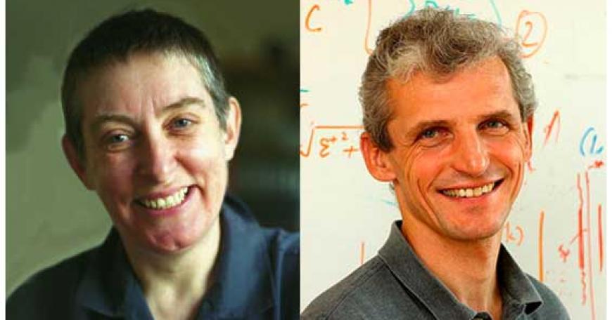 MIT professors Wolgang Ketterle and Lorna Gibson