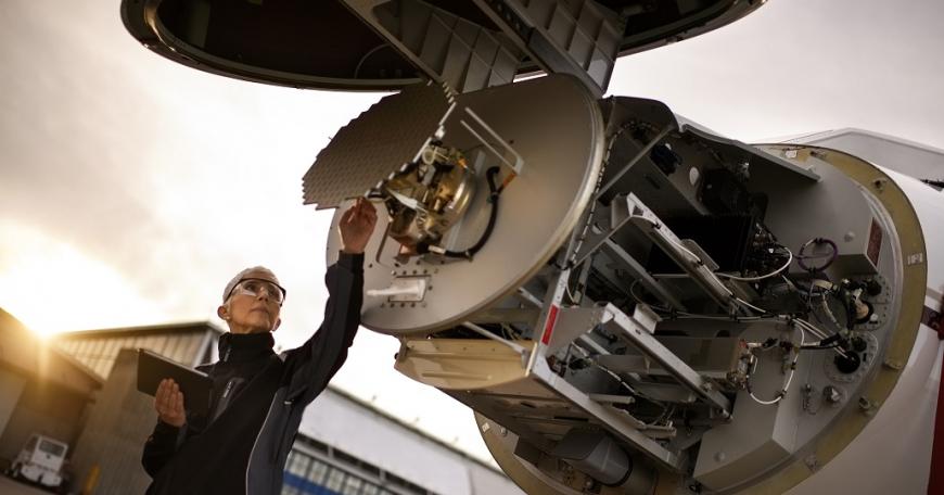 engineer fixing a plane